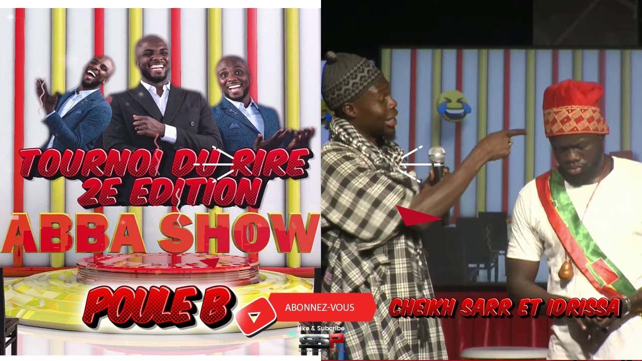 PRESTATION DE CHEIKH SARR ET IDRISSA - ABBA SHOW TOURNOI DU RIRE (POULE B) - 20 MAI 2023