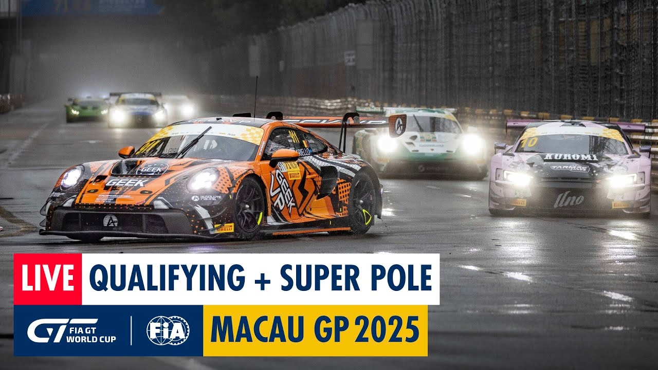 LIVE | Qualifying + Super Pole | FIA GT World Cup | Macau GP 2025