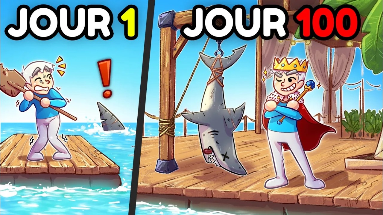 J'ai survécu 100 jours sur RAFT.. Voici ce qu'il s'est passé