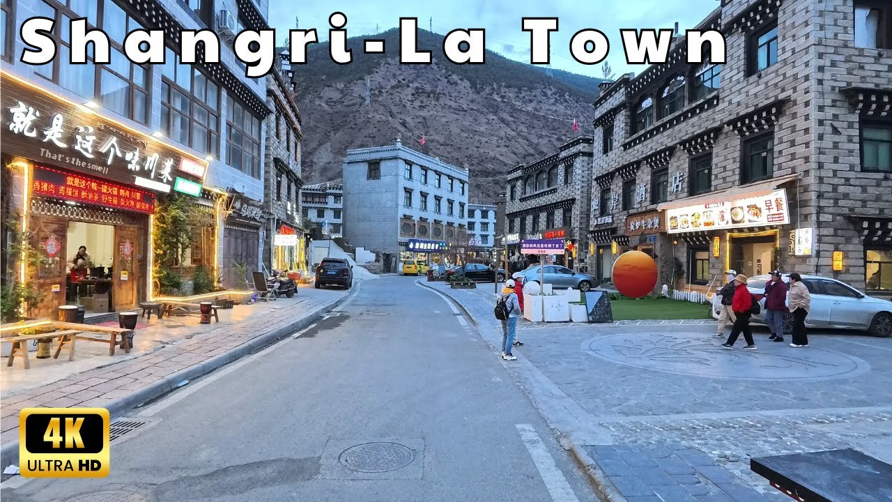 China Shangri-La Town –Scenic Drive 4K HDR - Sichuan Garze Autonomous Prefecture
