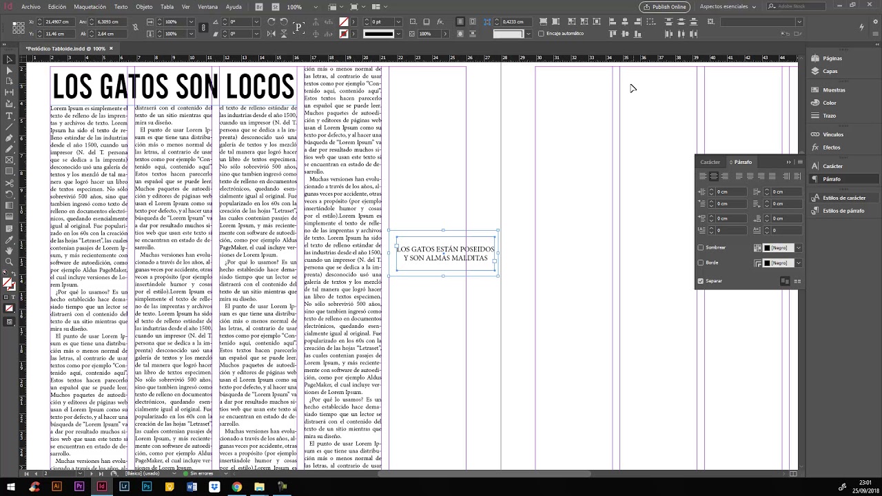Indesign Montaje periódico Parte 3
