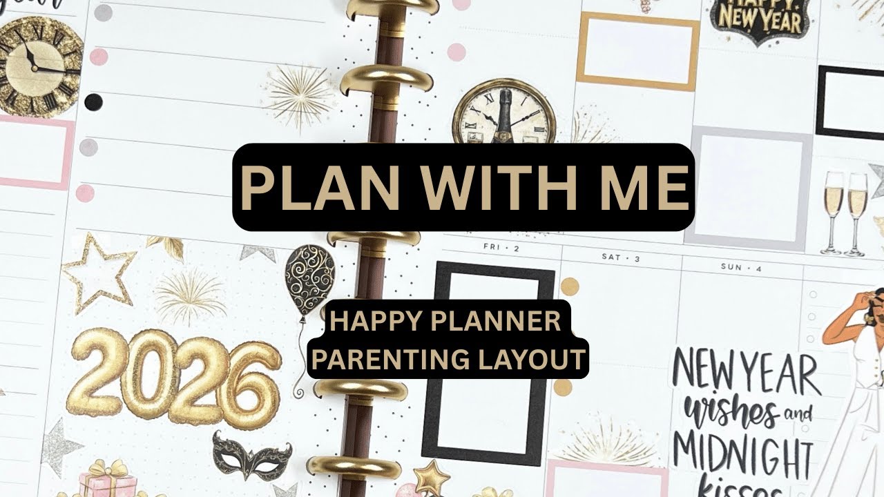 Plan With Me | Happy Planner Parenting Layout | Kellofaplan Winter Icons Volume Three