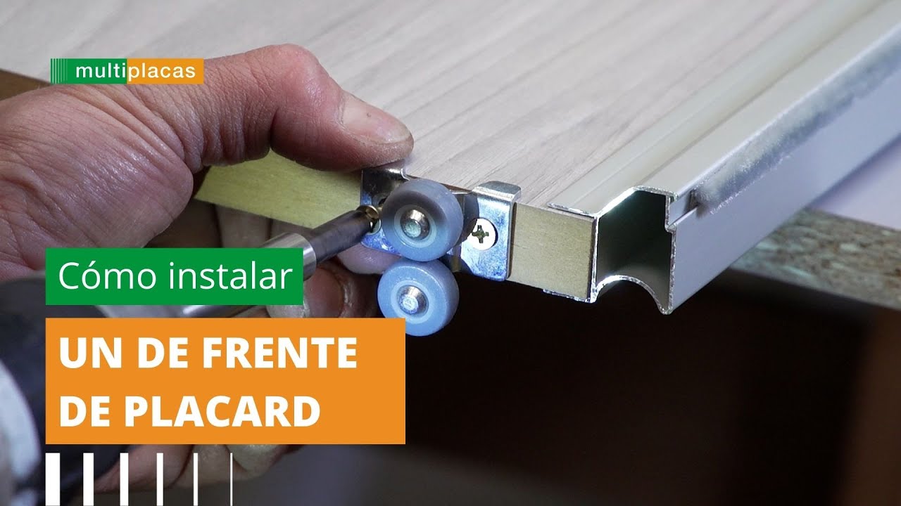 Cómo instalar un frente de placard