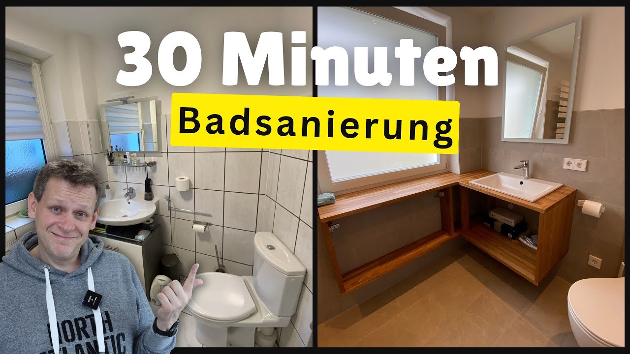 Badsanierung in 30 Minuten - schön wäre es...