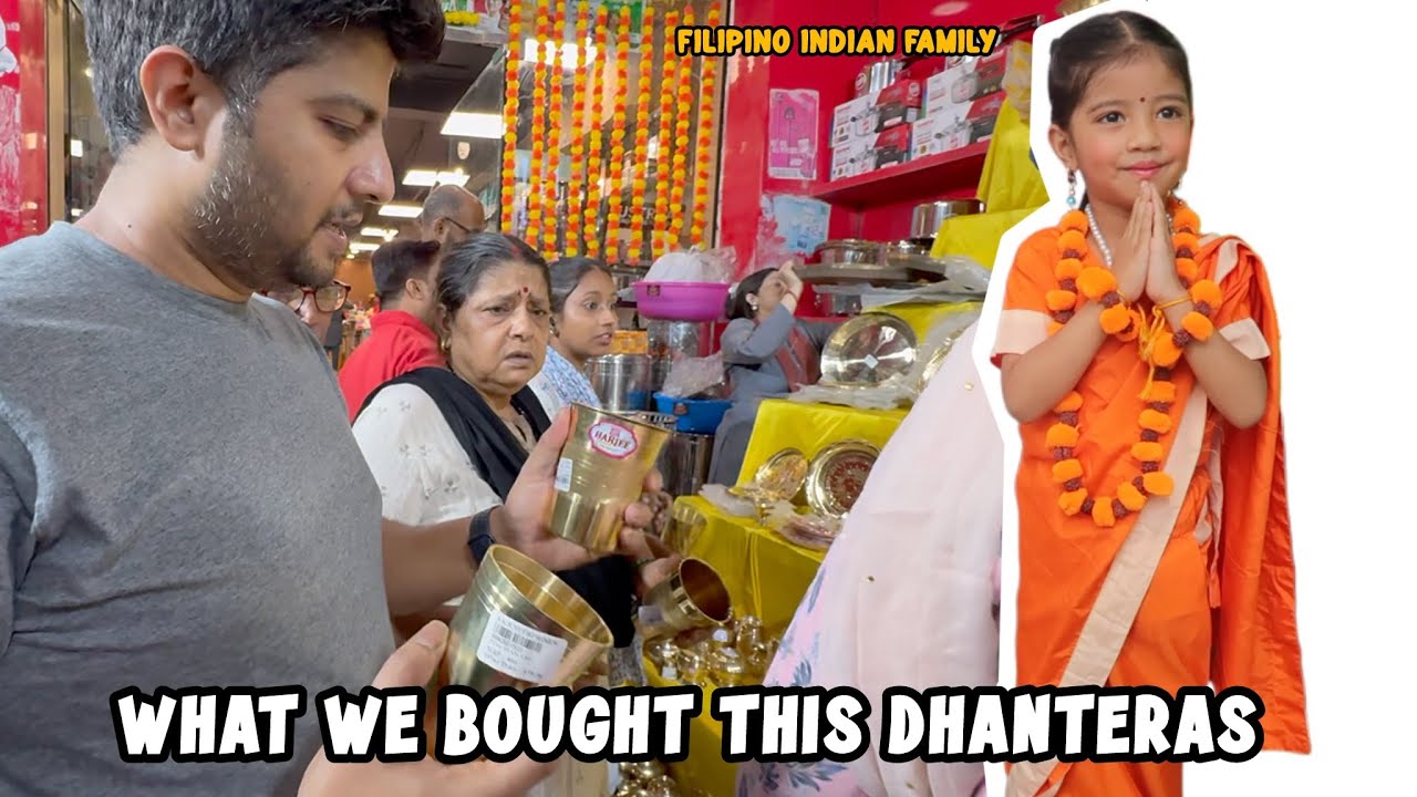 DHANTERAS IS THE TIME TO BUY GOLD AND NEW THINGS!  Indian Festival♥︎Filipino Indian Family