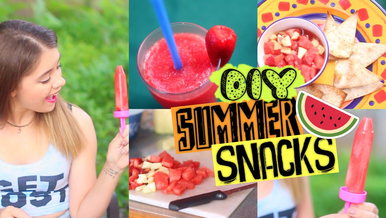 DIY Healthy Snack Ideas for Summer! Simple & Easy Snacks 2015!