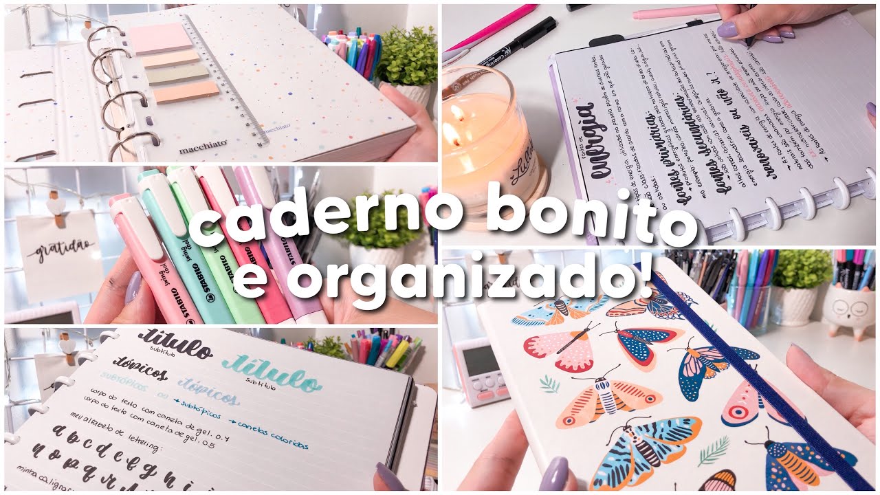 CADERNO BONITO E ORGANIZADO PARA 2022  como ter um + dicas importantes