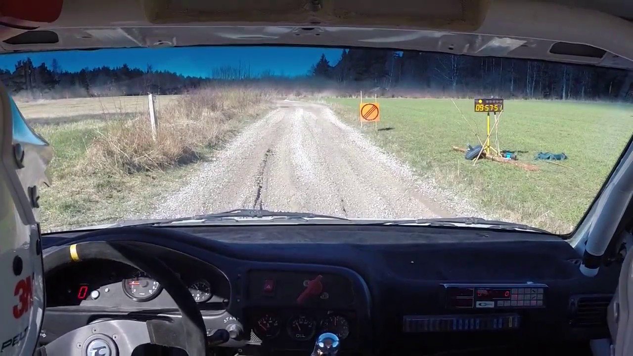 Rally Gotland 2017 Tony Olsson SS3 P-ände går av, avåkning.