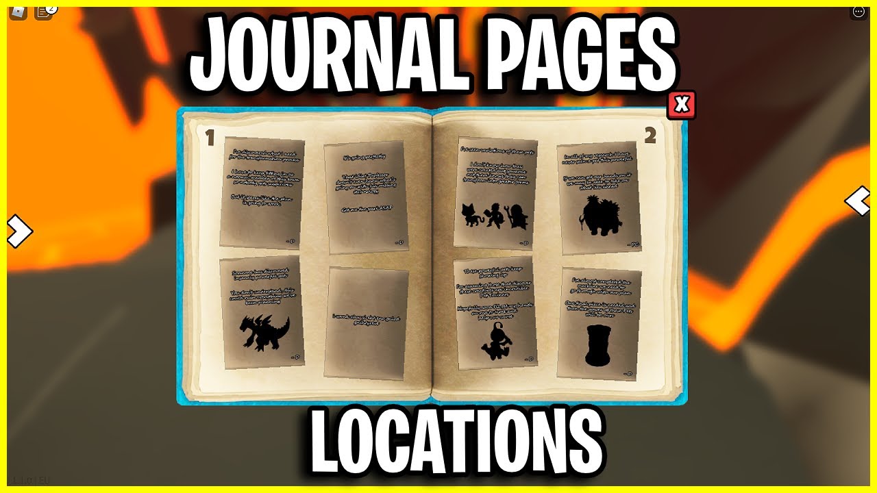 JOURNAL PAGES LOCATION [UPDATE 1] Roblox Pet Fighters Simulator