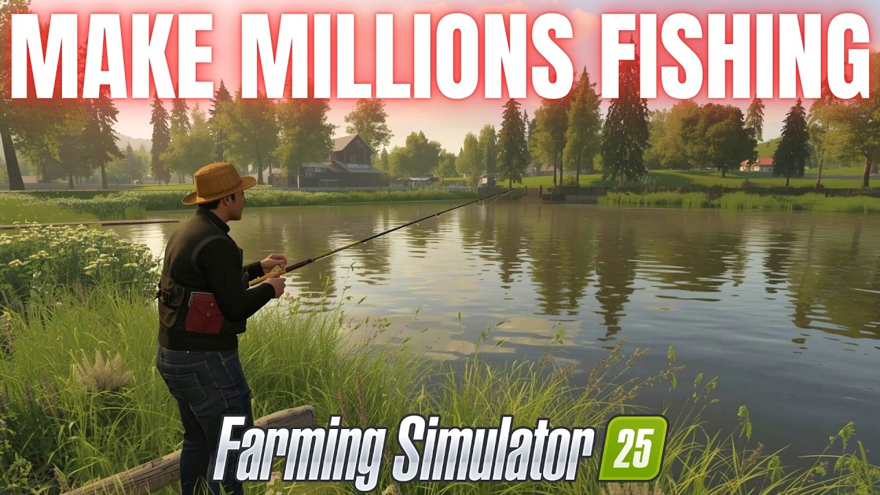 Легко заработайте миллионы на рыбалке - Farming Simulator 25