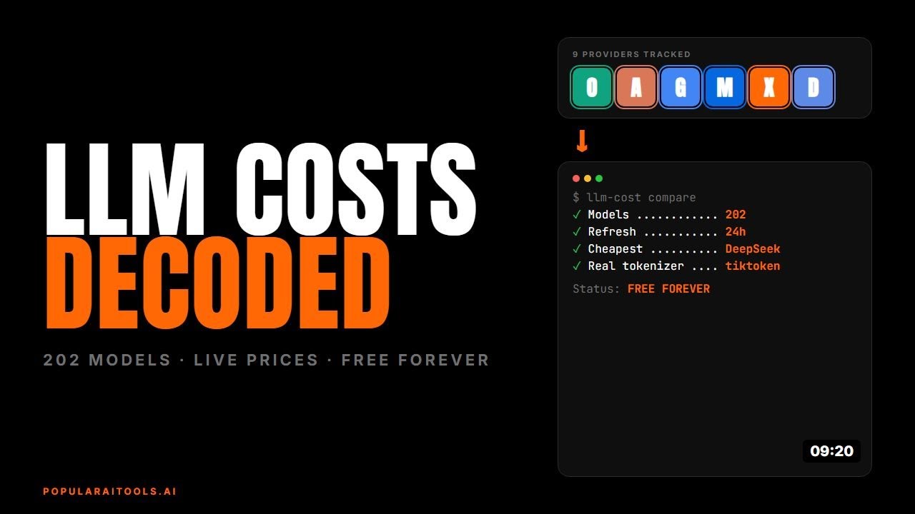 I Built a Free LLM Cost Calculator: 202 Models, Real Tokens, Daily Prices (2026)