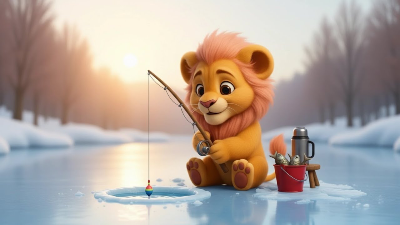 Malu Ice Fishing 🦁 | Kids Song