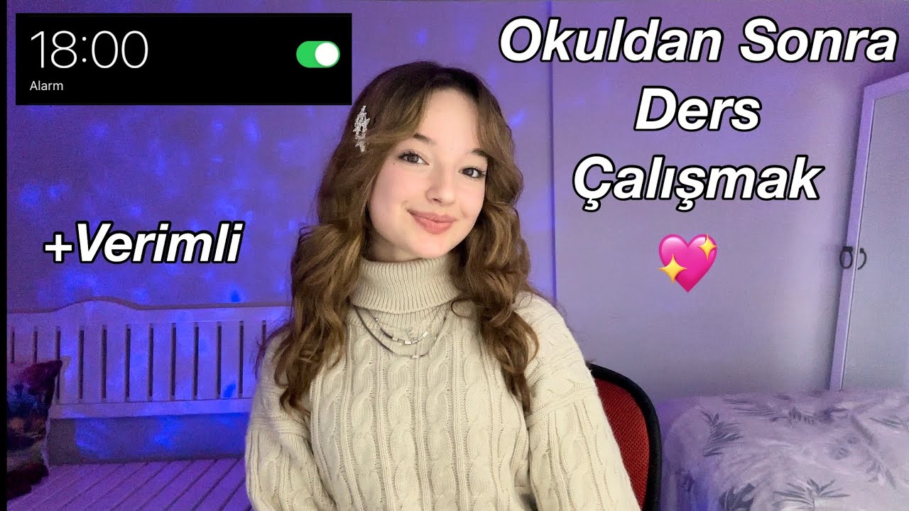 OKULDAN SONRA DERS ÇALIŞMAK💖verimli ders çalışmak,bol sohbetli…