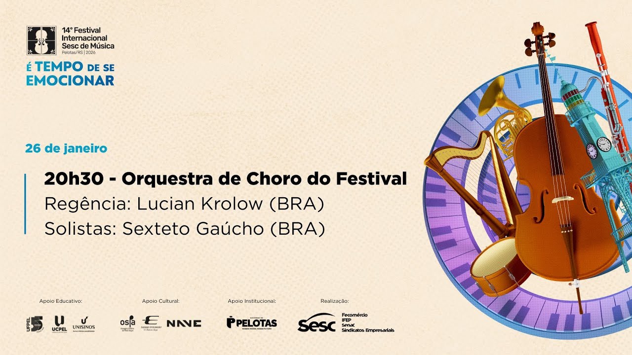 14º Festival Internacional Sesc de Música | 26.01 | Orquestra de Choro do Festival