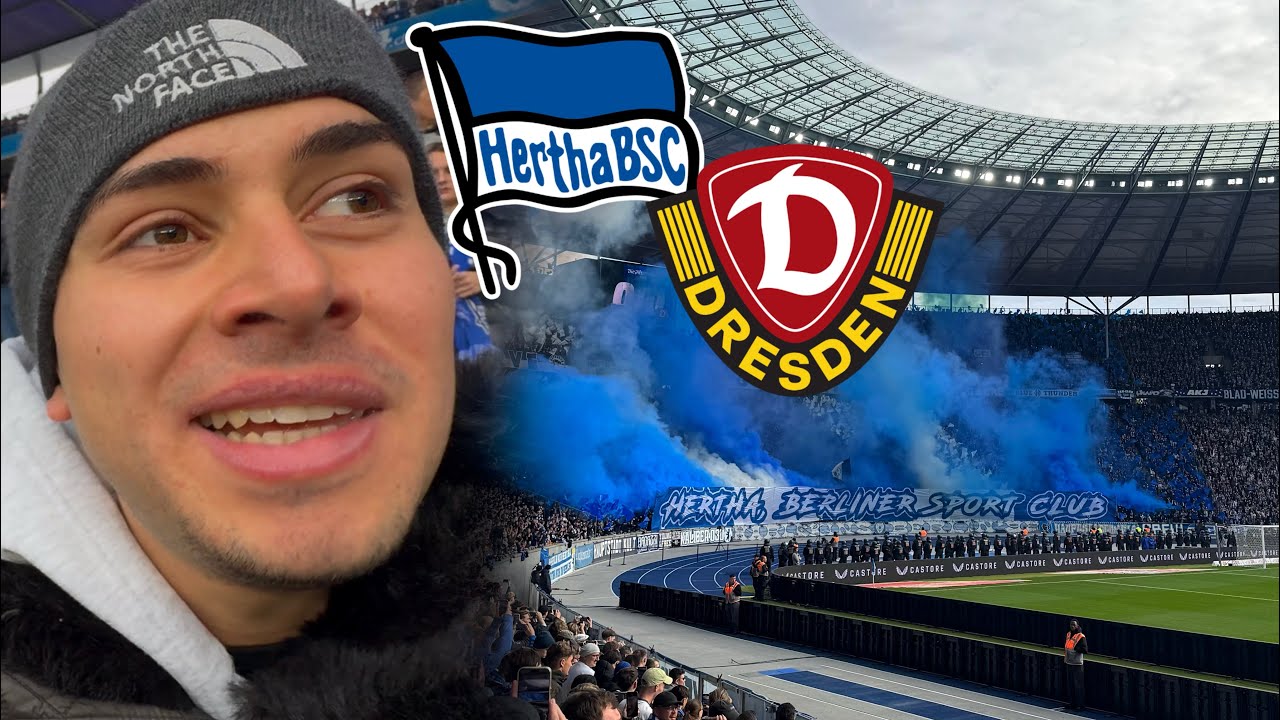 Solche FANS in der 2. LIGA? Kannste keinem erzählen! 🔥 | HERTHA BSC vs DYNAMO DRESDEN | Stadionvlog 