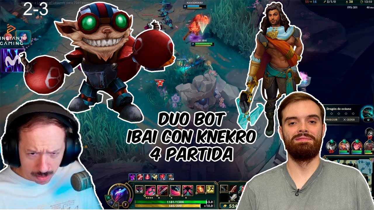 Ibai y knekro VUELVEN de la A a la Z en DUO  Partida 4 Akshan (Ibai) y Ziggs (knekro)