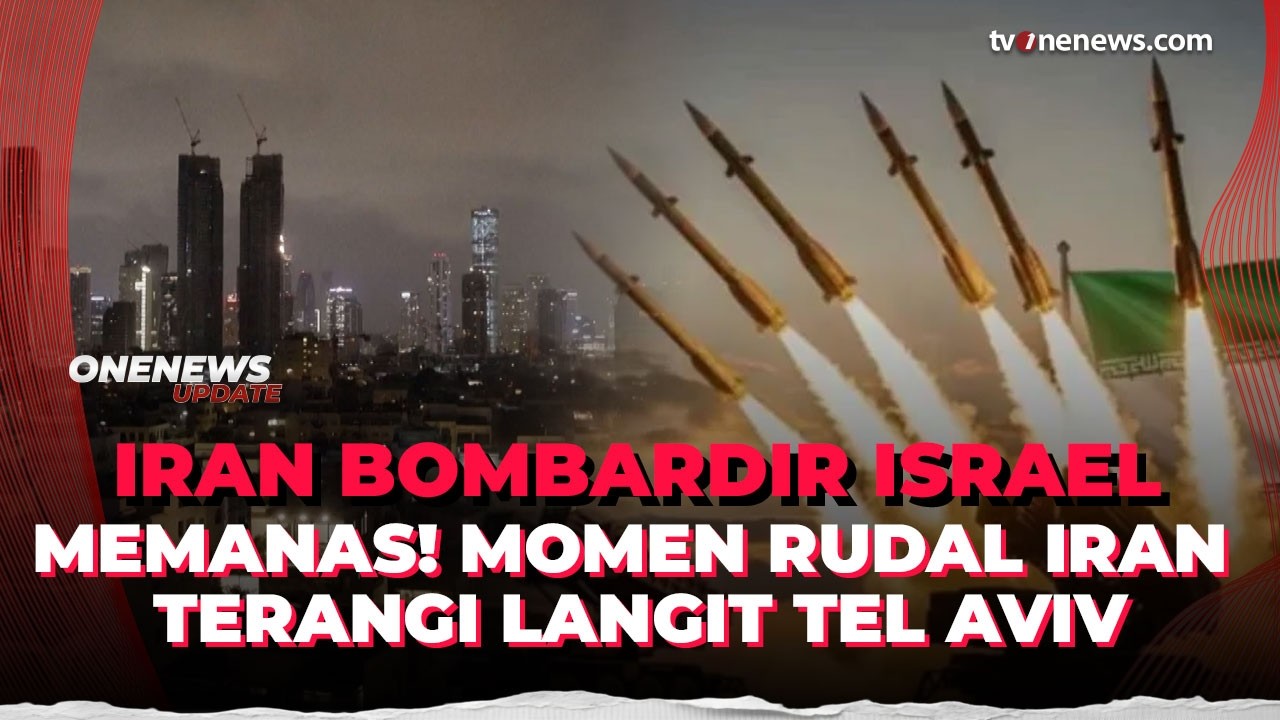 Iran Tingkatkan Serangan ke Israel, Rudal Dicegat di Langit Tel Aviv | OneNews Update