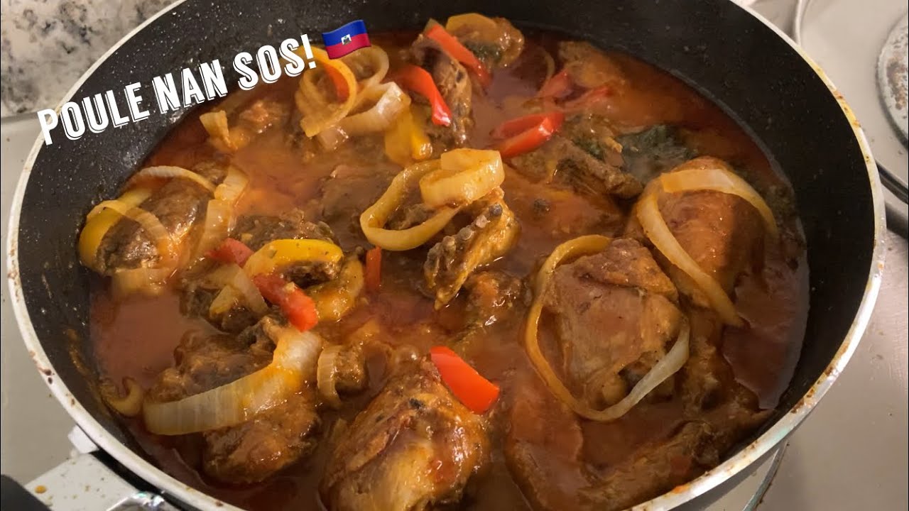 Haitian Poule nan sos (Chicken in sauce) 🇭🇹