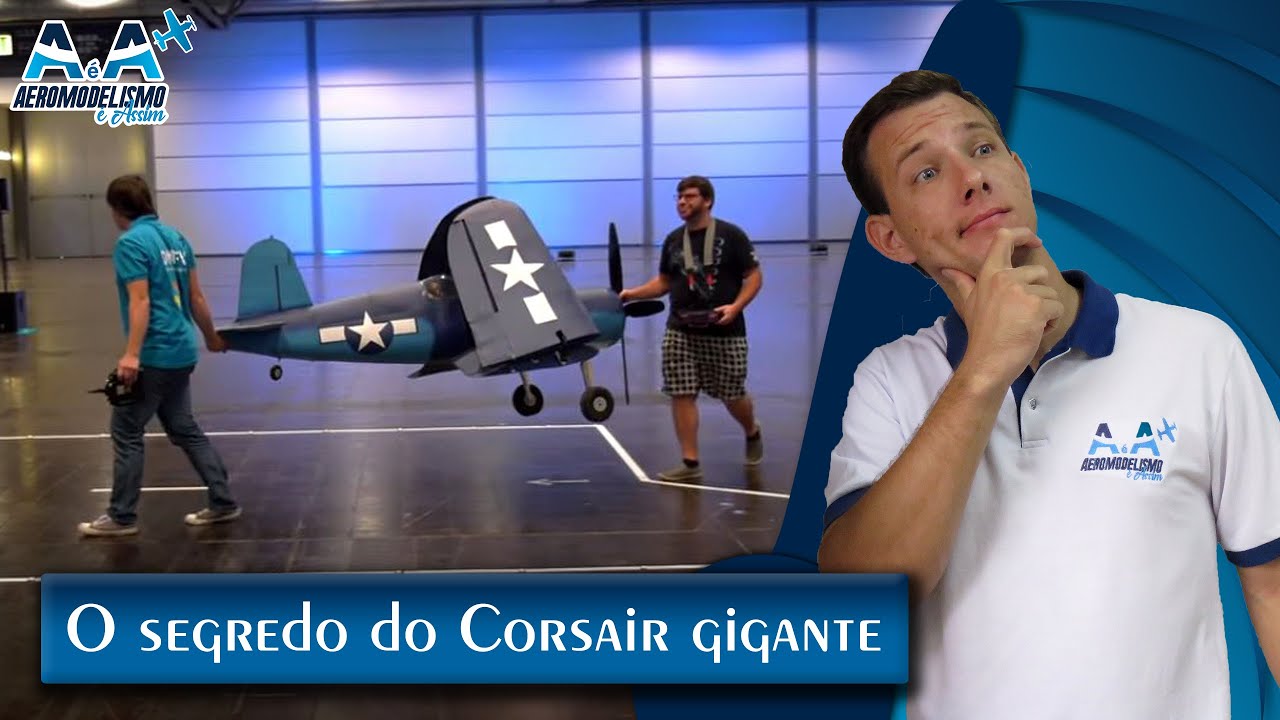 CORSAIR INDOOR: o SEGREDO para um aeromodelo GIGANTE voar LENTO