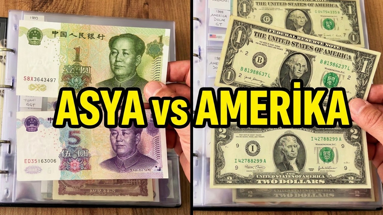 PARA KOLEKSİYONUM -2 ASYA KITASI VE AMERİKA KITASI KÂĞIT PARALARI