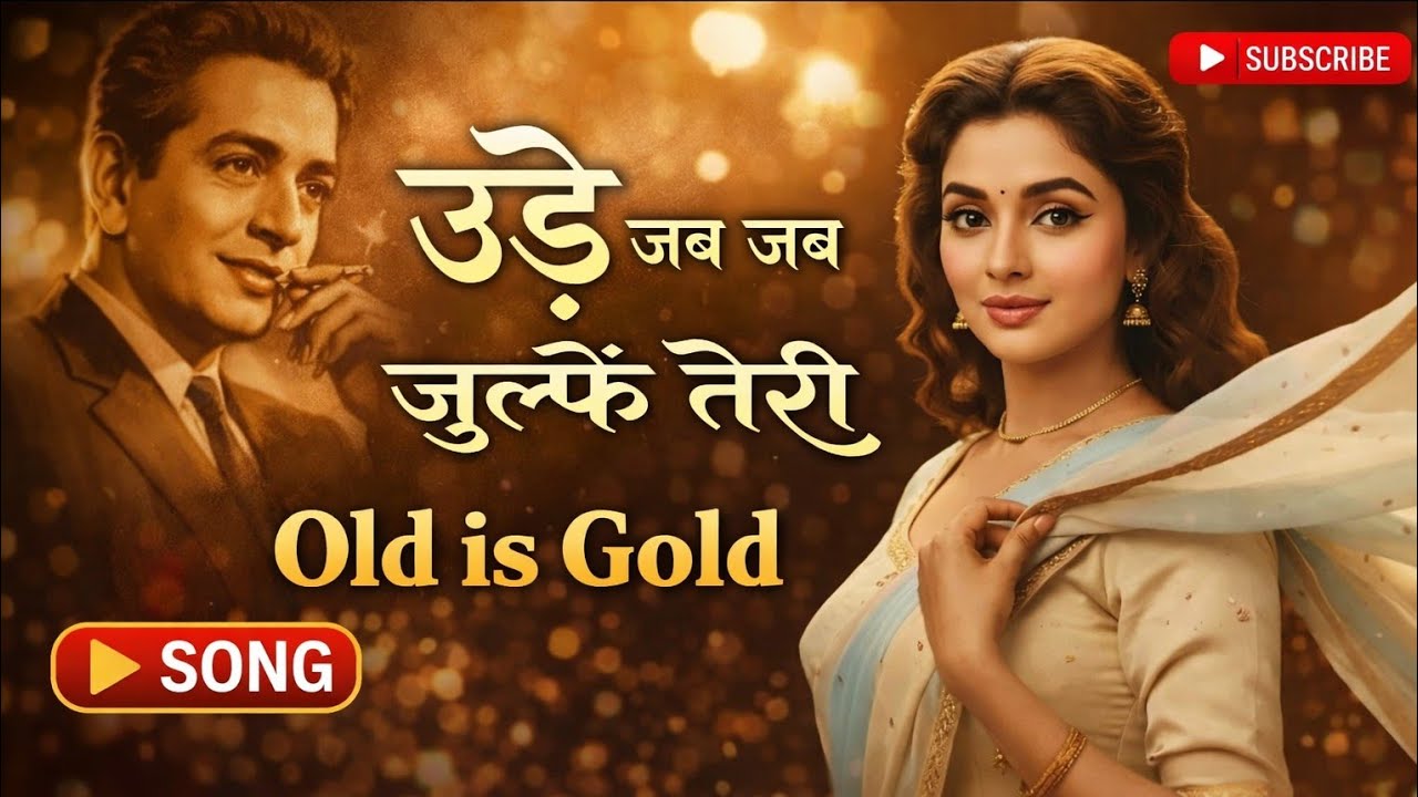 Old is gold 🪙 उड़े जब जब जुल्फें तेरी ll song lyrics video ll 