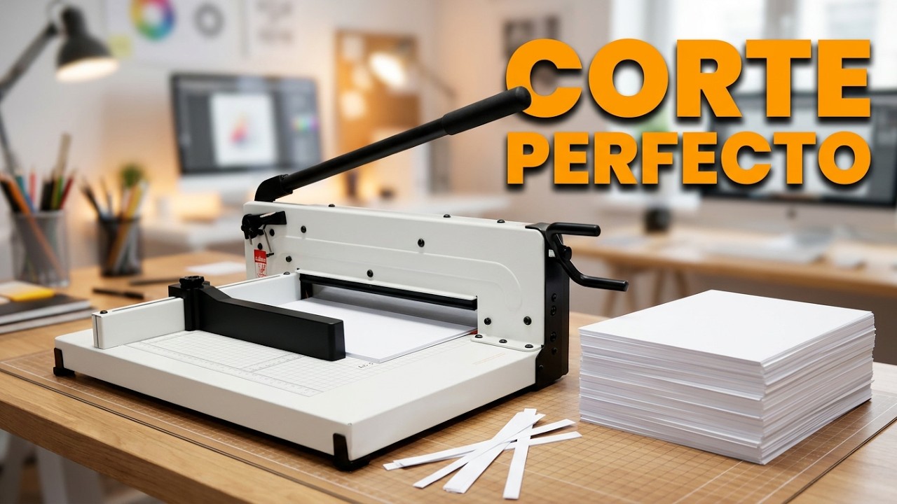GUILLOTINA MANUAL PARA ENCUADERNAR DE FORMA PROFESIONAL,CUTTER#encuadernacion#artesgráficas#cutter 
