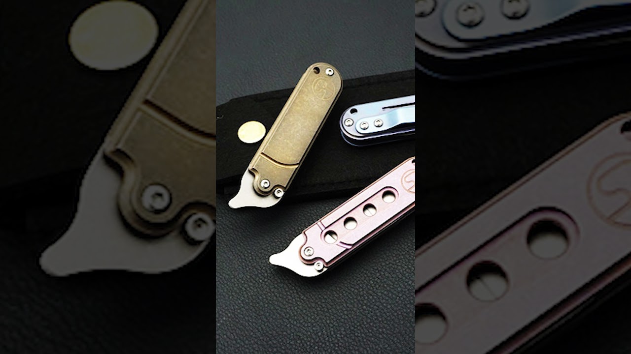 Mini S35VN Powder Steel Folding Knife With Titanium Alloy Handle