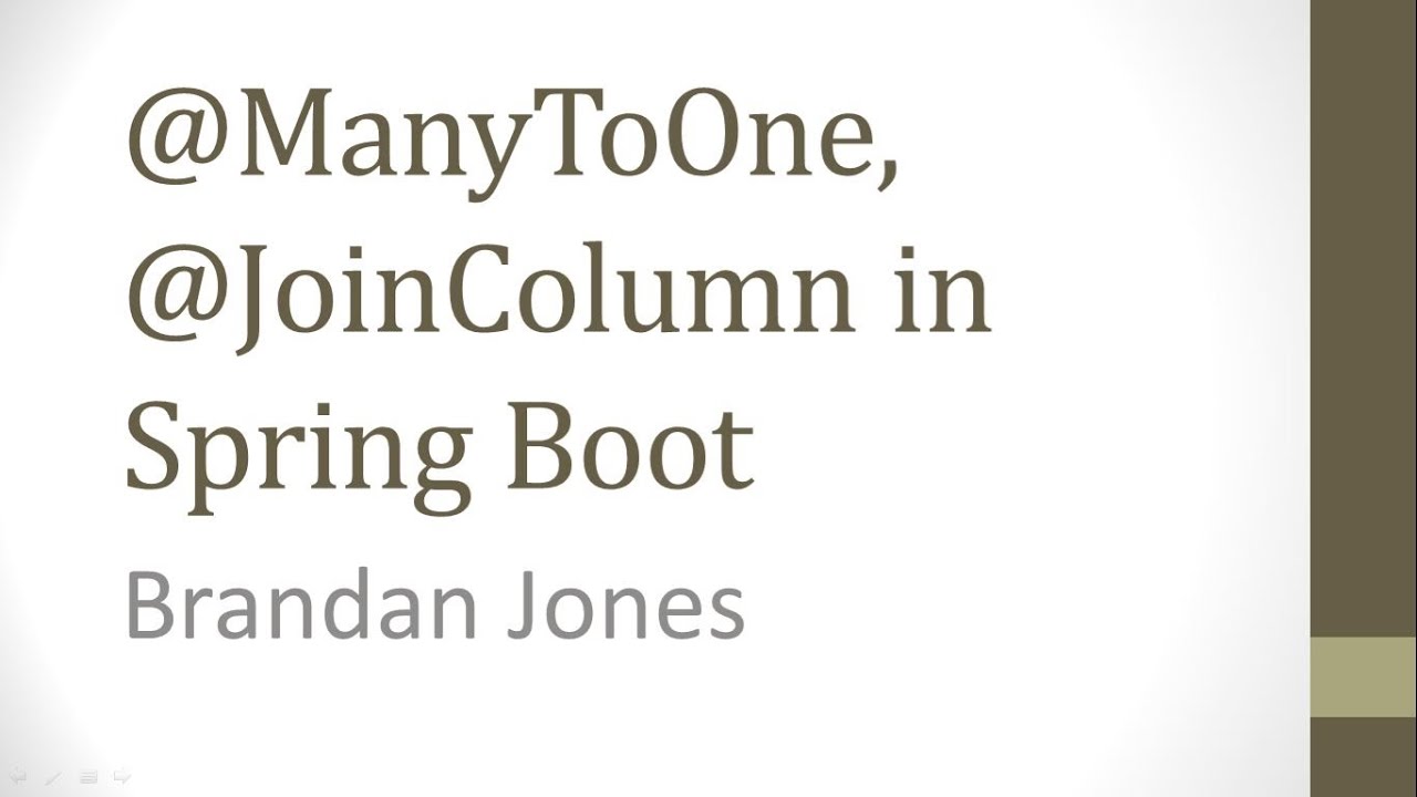 Create Many to One with @ManyToOne, @JoinColumn demonstration in Spring Boot and Intellij IDEA