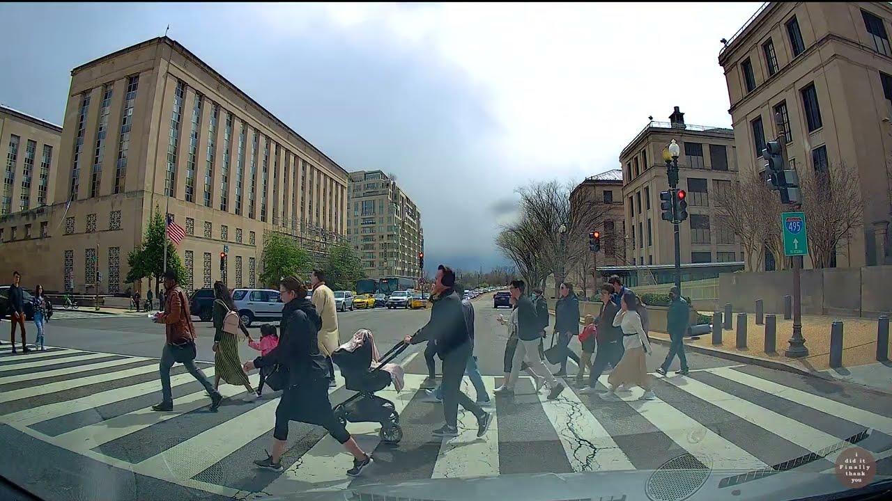 [4K] Driving from Constitution Ave Washington DC to Arlington, Virginia - Virtual Drive Tour