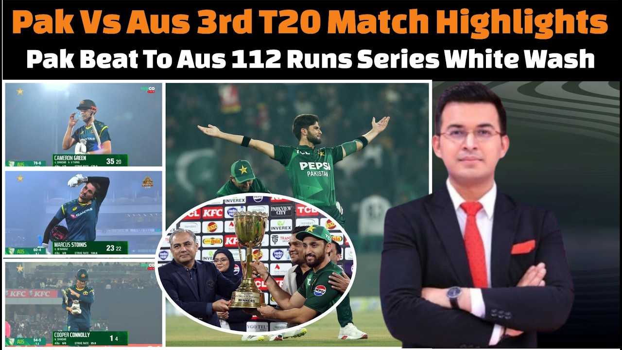 Pakistan White Wash To Australia / Pakistan Vs Australia 3rd T20 Match Highlights.