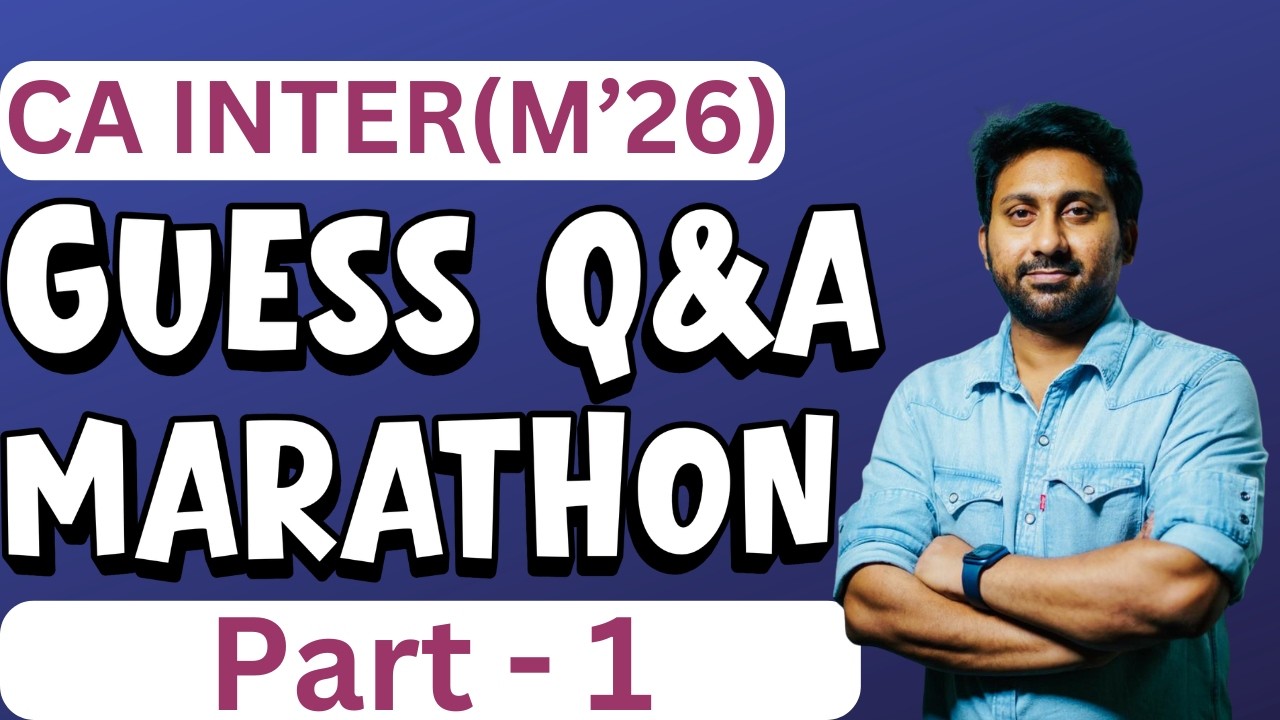 CA INTER LAW - GUESS QUESTIONS MARATHON - MAY 26 EXAMS - THINK WISE 🔥 ✅