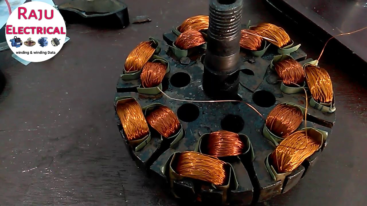 Old ceiling fan winding ,28 coil fan winding