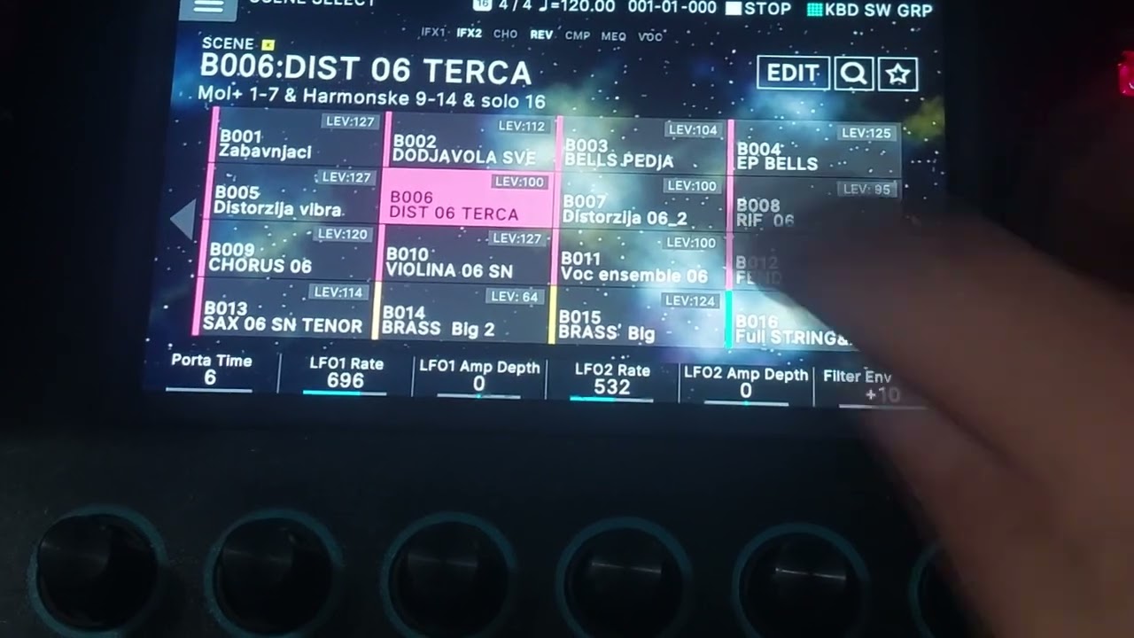 Pedja set za Roland Fantom 0 i 6,sve žive terce (UPDATED,zamenjene harmonike,DODAT BAS na sve scene)