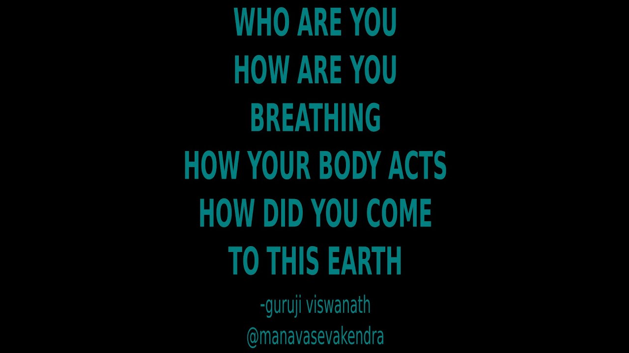 #shortNsweet Man cannot See his Own Head #gurujiviswanath #manavasevakendra