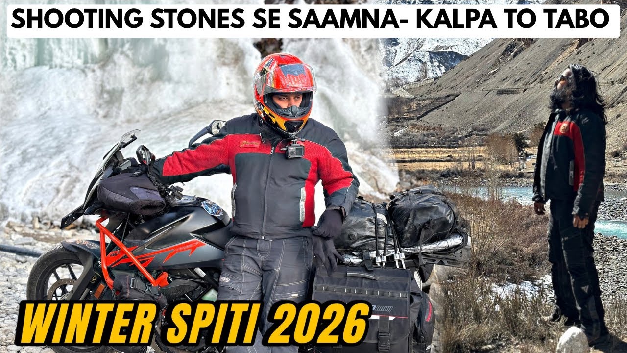 Shooting Stones Se Samna 🔥 || Winter Spiti 2026~ Kalpa To Tabo Ep-4