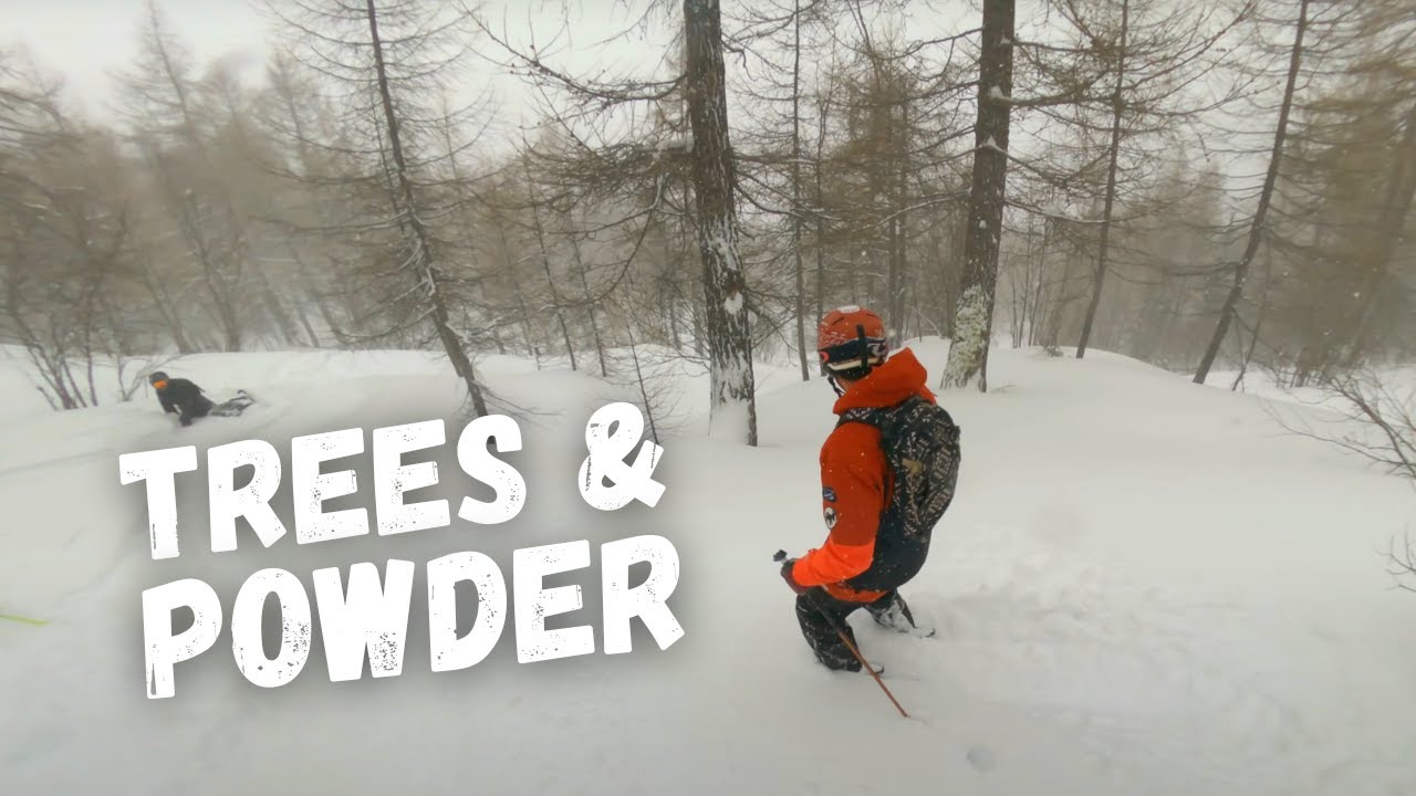 Tree Skiing in a Blizzard | La Thuile