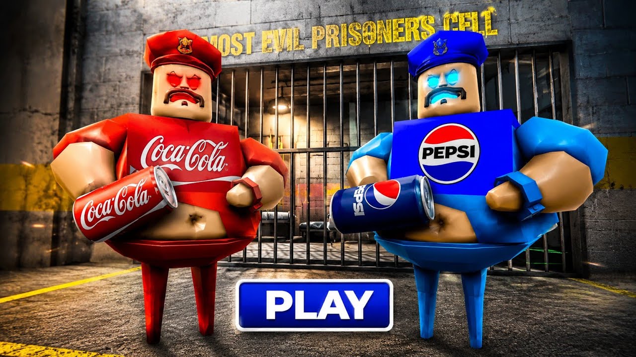 COCA COLA Vs PEPSI! Escaping the Most Evil Prison Guard | 4K Gameplay Walkthrough