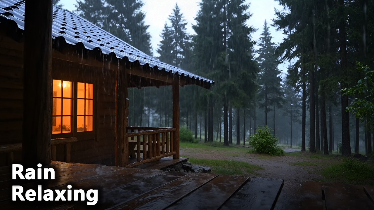Forest Rain Sounds for Instant Sleep 🌲 10 Hours | Rain for Deep Sleep HD 4K
