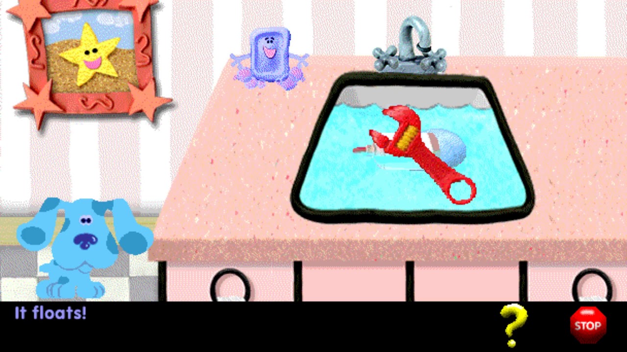 Blue's Clues - Sink Or Float (1999 PC Game)