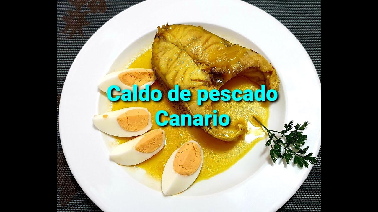 Caldo de pescado canario