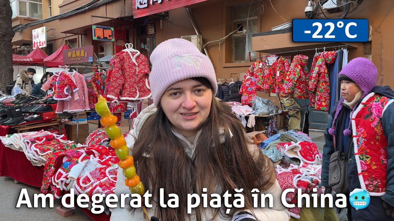 Piața de dimineață din HARBIN m-a terminat. Oameni care lucrează în Ger extrem și ce se mănâncă aici