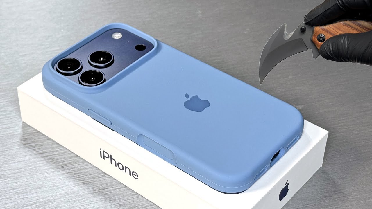 iPhone 17 Pro Unboxing 1TB + Accessories (Silicone Case Winter Blue) Aesthetic ASMR