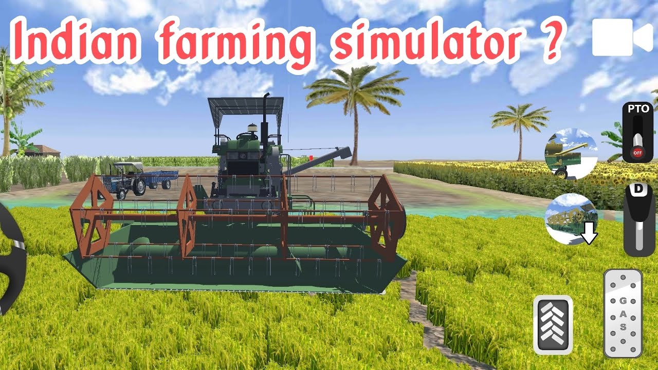 Indian farming simulator harvester game ! 