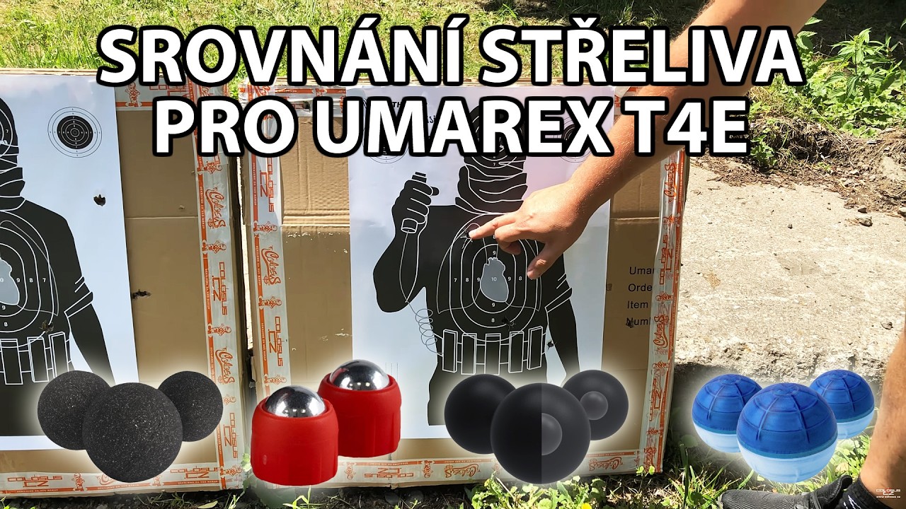 Velké srovnání střeliva pro Umarex T4E | Test přesnosti i destrukčních účinků