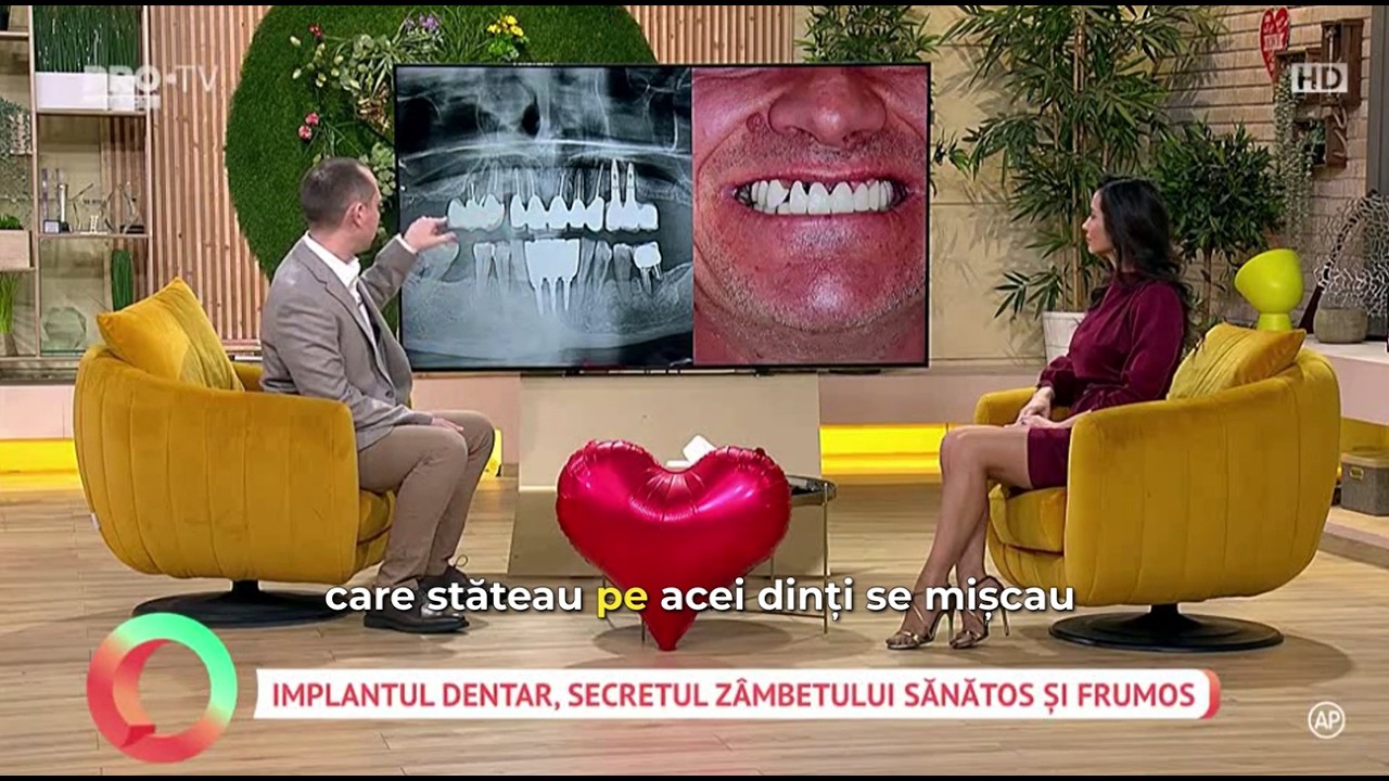 Implantul dentar - SECRETUL zâmbetului frumos și sănătos - Dr. Cazacu Corrado la „Vorbește Lumea”