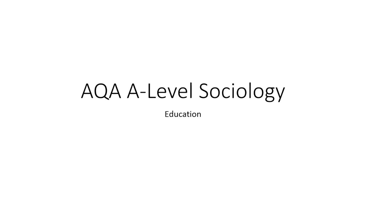 Пересмотр социологического образования уровня AQA