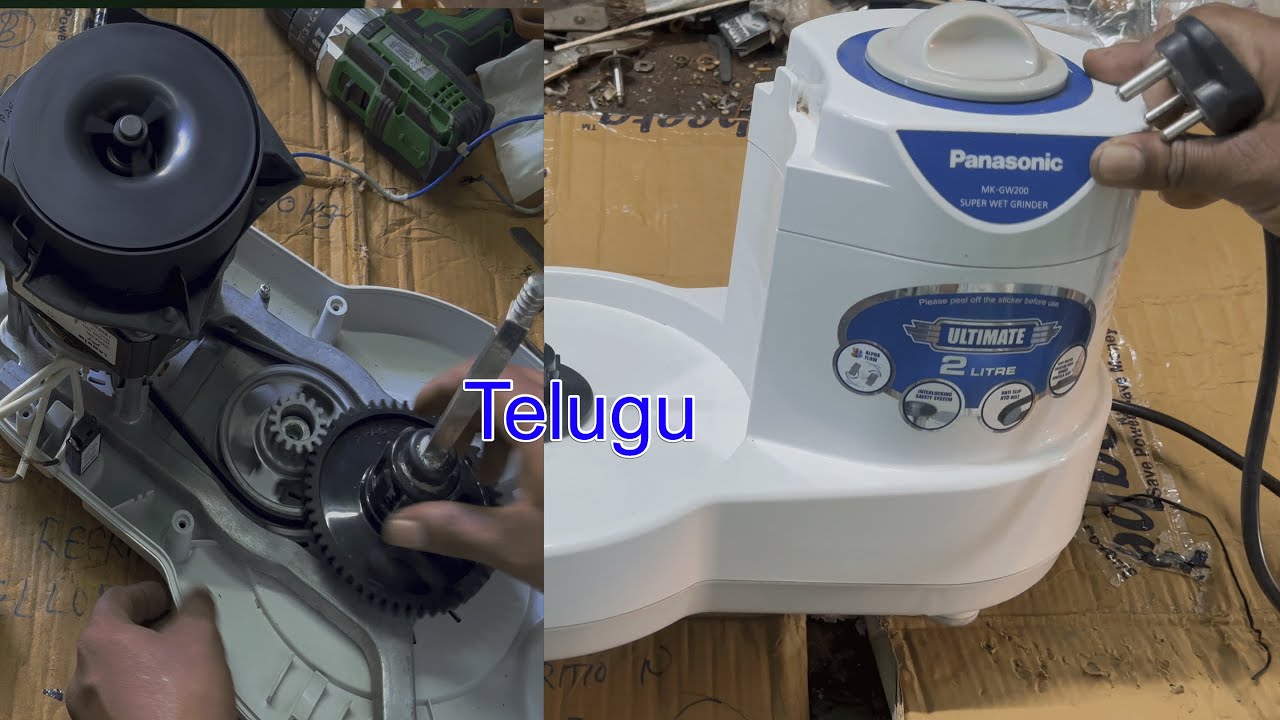 Panasonic Tab Top Grinder Live // Table Top Grinder working Telugu //#repairing #panasonic #live