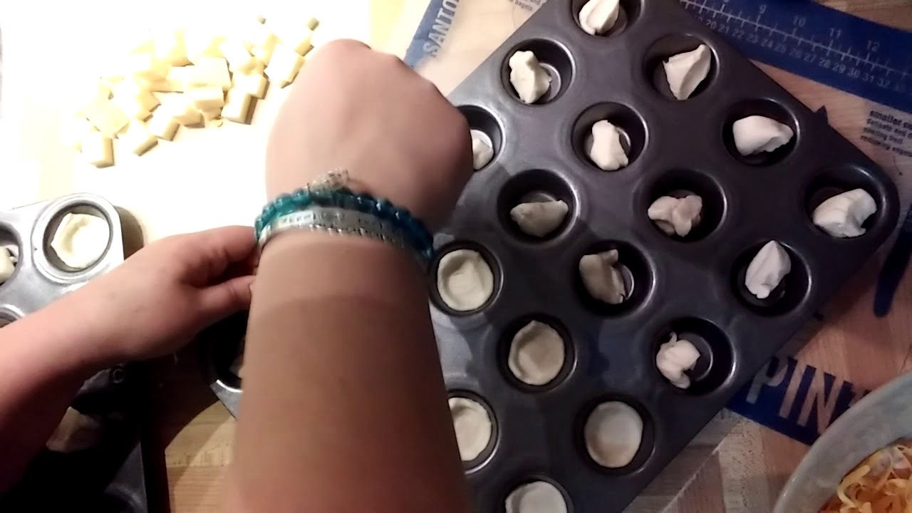 A Quick Appetizer in the Mini Muffin Tray using the Tart Shaper
