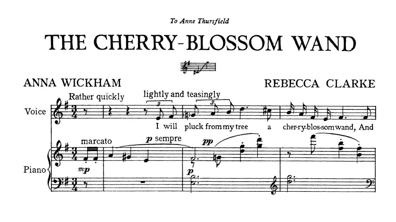 Rebecca Clarke - The Cherry-Blossom Wand [Score Video]