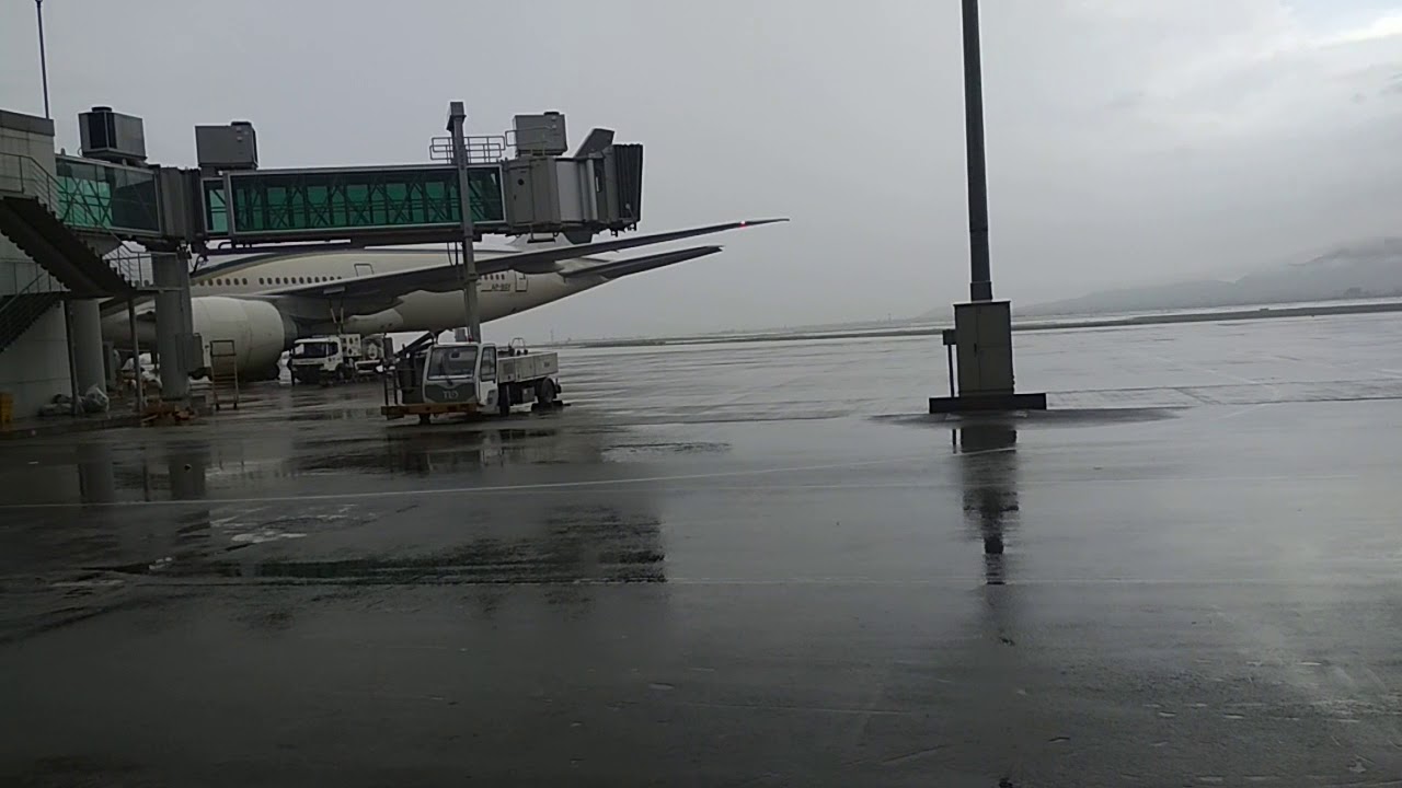 Islamabad international Airport rain today nice view